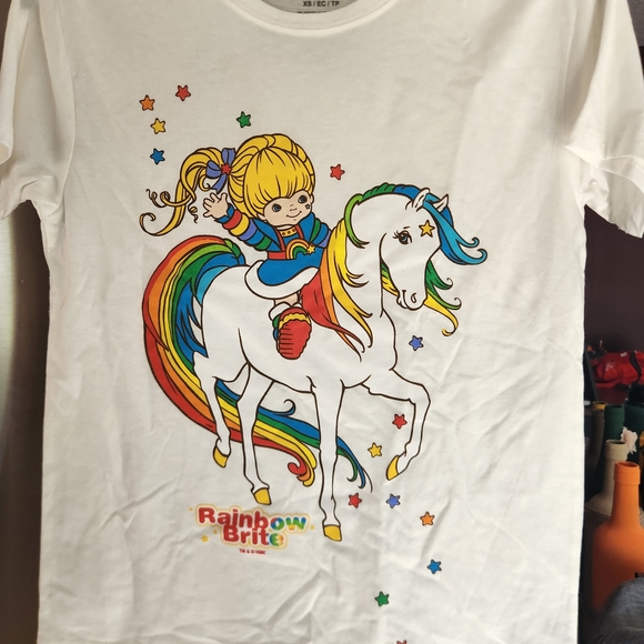 Rainbow Brite White Short Sleeve Tee - Picture 1 of 3